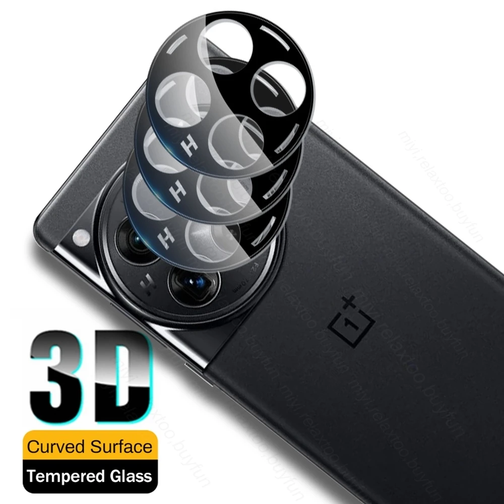3PCS 3D Grūdinto Stiklo Lęšių Atveju OnePlus 12 5G 2024 HD Kamera Raštas Padengti OnePlus12 Vienas Plus12 OneMore 12 CPH2581 6.82