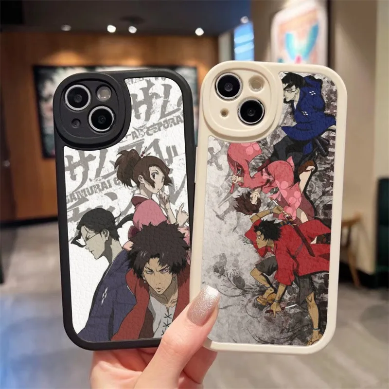 Anime Samurai Champloo Telefono Dėklas Skirtas Iphone 14 Pro Max 13 12 11 Mini X Xr Xs 8 7 Pulse Avikailis Silikono Padengti