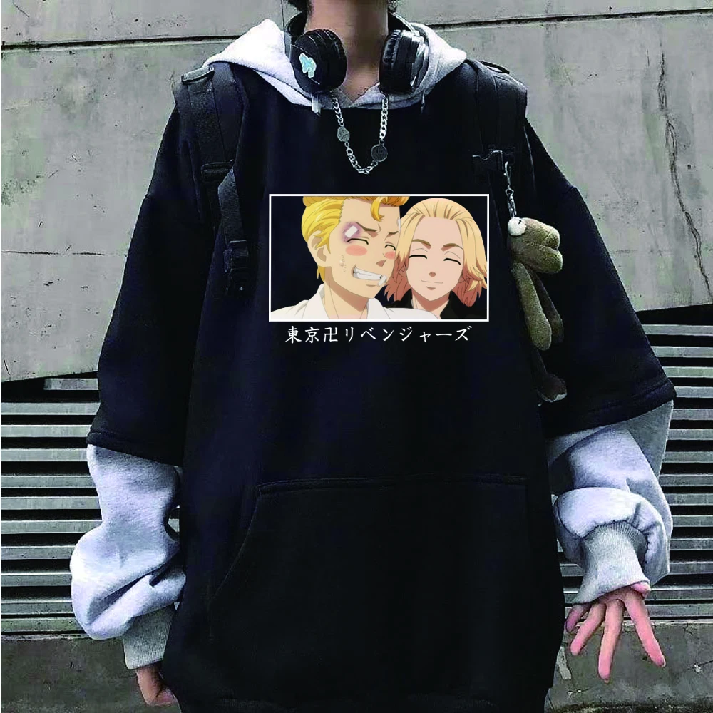 Anime Tokyo Revengers Kawaii Hoodies Harajuku Atsitiktinis Streetwear Grafinis Palaidinės Unisex Juokinga Hoodies