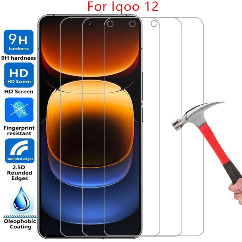 grūdintas stiklas screen protector atveju vivo iqoo 12 dangtelį iqoo12 apsaugos telefonas coque maišelį 360 6.78 vivoiqoo12 viv iqo