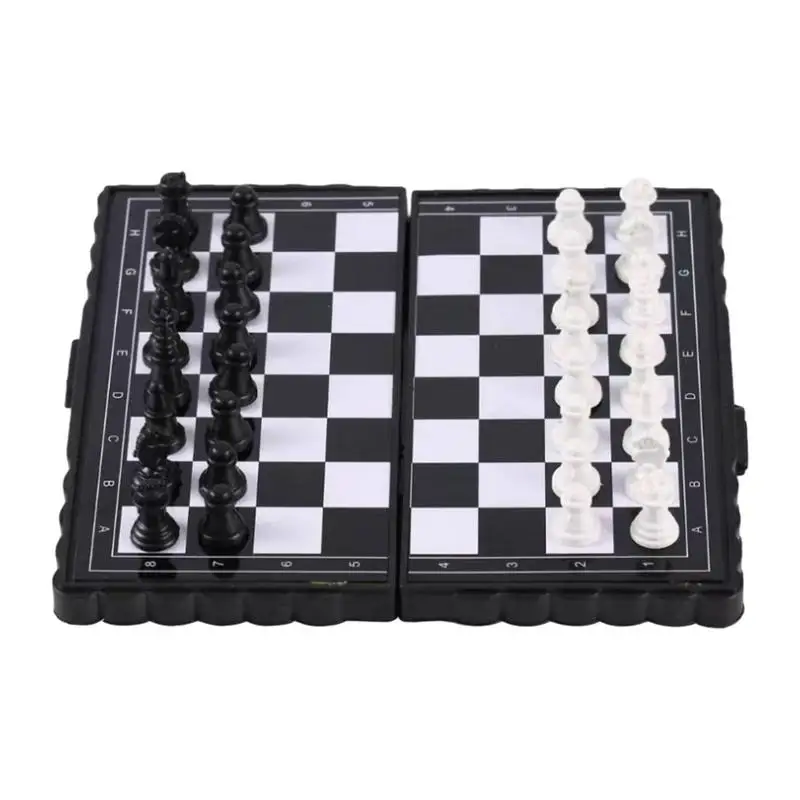 Klasikinis Šachmatų Stalo Žaidimas, Magnetiniai Šachmatai Švietimo Žaislai, Sulankstomas Magnetiniai Šachmatai Stalo Žaidimas Su Saugojimo Krepšys Vaikams Ir Suaugusiems