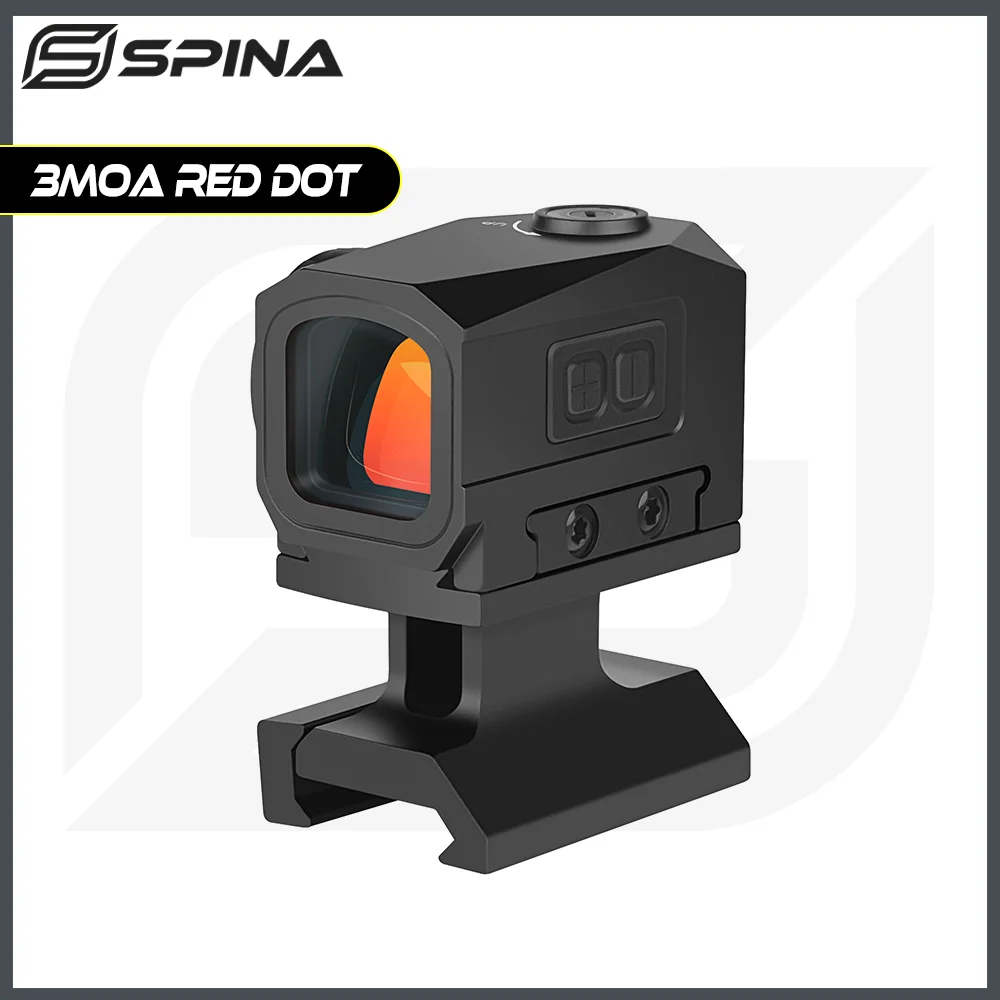 SPINA OPTIKA LED Uždara 3MOA Akyse Red Dot MOS/RMR Pėdsaką taikymo Sritis Greitai Fotografavimo Tinka Glock 43 Jautis Pistoletas AR.308.556 12GA