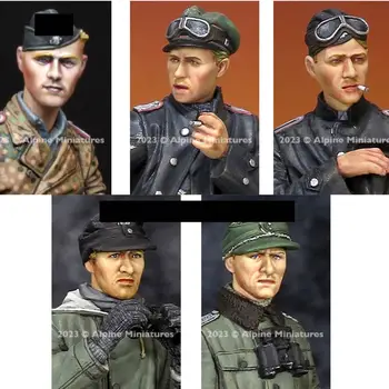 1/35 Derva Modelis Paveikslas GK，vokiečių kareivis galvos , Nesurinkti ir unpainted rinkinys
