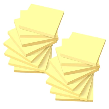 16 Knygas, Kurių Iš Viso Apie 1600 Sticky Notes Geltonos Spalvos Popieriaus Memo Pažymi, Biuro Priminimą Popieriaus
