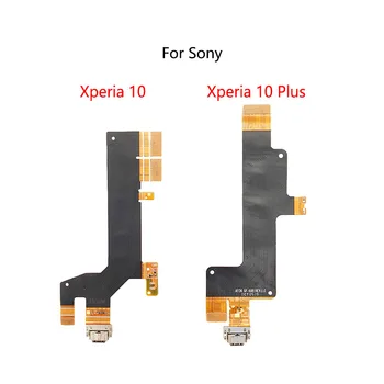 1PCS Originalus USB Įkrovimo Dokas Uosto Lizdas Jack Jungtis, Flex Kabelis Sony Xperia 10 X10 Plus II III IV Įkrovimo Valdybos Modulis