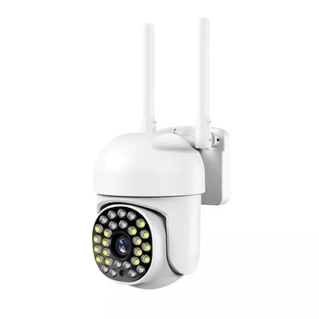 1Set Saugumo Kameros Su Prožektoriai Spalva Naktinio Matymo Laidinio Stebėjimo Kamera, Wireless Wifi Plug-In Smart Home Kameros