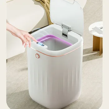 20L Automatinis Jutiklių Šiukšliadėžės Smart Home Didelės Talpos Vandeniui Šiukšliadėžės UV Sterilizavimo Wastebasket Jutiklis Bin Virtuvė