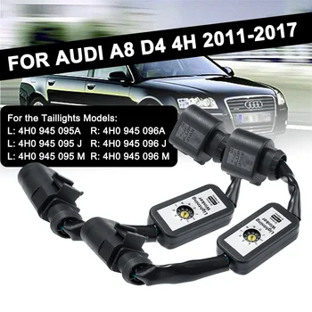 2vnt Add-on Modulio Laido Pajungti Dinamiškas Posūkio Signalo užpakalinis žibintas LED Indikatorius Kairėje ir Dešinėje užpakalinis Žibintas, Skirtas Audi A8 D4 4 VAL. 2011-2017