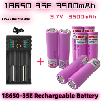 3.7 V 3500mah 18650 Baterija Samsung 35E INR 18650 20A Ličio Lon Baterijos Pakeitimo Išorės Baterija+Kroviklis