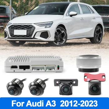 360 3D Automobilių kamerų Sistema su Sony307 Žetonų WDR Kameros skirtos Adui A3 2012 2013 2014 2015 2016 2017 2018 2019 2020 2021 2022 2023