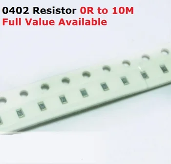 500PCS/daug SMD Chip 0402 Rezistorius 1.6 M/1.8 M/2M/2.2 M/2.4 M/Om 5% Atsparumas 1.6/1.8/2/2.2/2.4/M Varžai 1M6 1M8 2M2 2M4