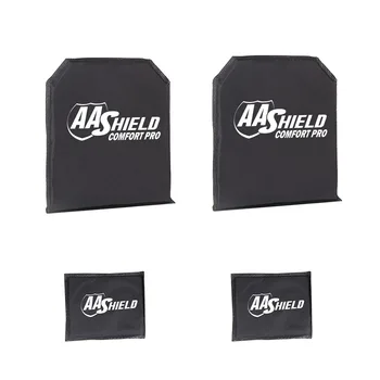 AA Shield Komfortas-Pro Bulletproof Minkštas Kūno Šarvai Plokštės savigynos Balistinių Įterpti Lygio NIJ HG2/IIIA 10x12 SAPI Supjaustyti 6x8 Rinkinys