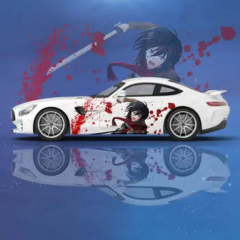 Anime Ataka Titan Custom Automobilio Lipdukas, Decal Gaubtu Durų Kūno Vinilo Lipdukas Grafinis Wrap Naujų Automobilių Lipdukas Apdailos Reikmenys