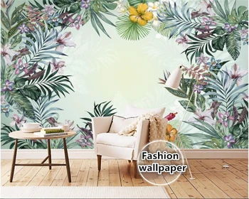 beibehang Rankų darbo tapetai Šiaurės paprasta sielovados stiliaus rainforest bananų freskos fone, sienos tapetai, sienų ir 3 d tapety