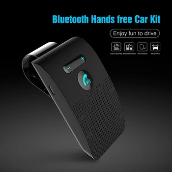 Bluetooth 5.0 Automobilinio Rinkinio Hifi Speaker 2W belaidžio Garso Imtuvą, MP3 Muzikos Grotuvas Triukšmo Panaikinimo Saulės Skydelis Įrašą