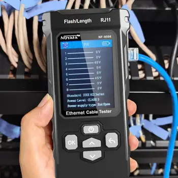Ethernet Cable Tester Advanced Tinklo Kabelių Testeris su Spalvų Ekrano Daugiafunkcinis Ncv Poe Ping Ip Nuskaityti Telefono ryšio Tinklo
