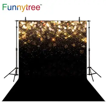 Funnytree blizgučiai fone photobooth juoda bokeh blizgučiai fotosesiją fotografijos studijoje fone, photocall photophone