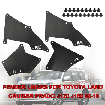 Išorės Dalys, Toyota Land Cruiser Prado 2003-09 Splash Apsaugai Purvo Atvartu 4pcs/set Purvasargių Sparnas, Priekinė Užpakalinė Automobilio Purvo Atvartais