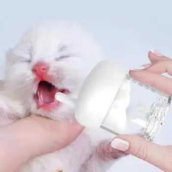 Maisto kokybės Silikono Pet Butelis Kačiukas Butelis Finansuojančiojo Saugus, Lengvai valomas Naujagimį Kačiuką, Šuniuką Maitinti Anti-užspringti Dizainas