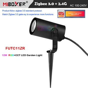 Miboxer 12W RGBCCT LED Sodo Žibintai Vandeniui IP66 DMX512 Lauko Vejos Lempos FUTC11ZR Zigbee 3.0 vartai/2.4 G RF Nuotolinio Valdymo