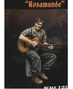 Naujas Nesurinkti 1/35 Vietnamo Karo vasaros kareivis su Gitara Dervų Rinkinys 
