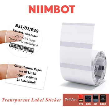 Niimbot Skaidri lipnios Etiketės Popieriaus Jingchen B21 B3S (B1, B3 Spausdintuvą