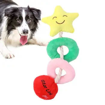 Pliušinis Piskliwy Šunų Žaislų, Animacinių Filmų Žvaigždė Forma Squeaky Žaislų, Minkštas Ir Patogus Interaktyvus Šunų Žaislai Dantų Valymas