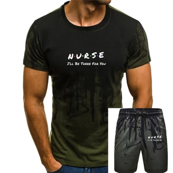 Slaugytoja aš būsiu Ten Jums Perjungimas Geras Draugas Marškinėliai Medvilnės Vyrų Tees 3D Stiliaus Top Marškinėliai Camisa Hip-Hop