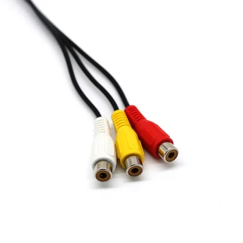 USB Vyras į 3RCA RGB Moterų AV Audio Kabelis Keitiklio Kabelį
