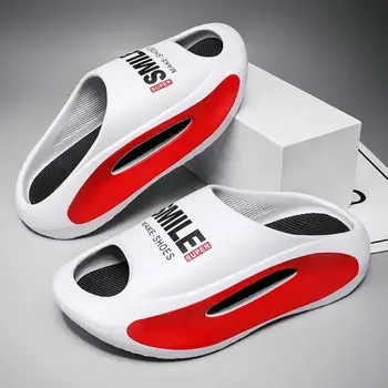 Vyrai Sneaker Šlepetės Moterims Vasaros Storio Apačioje Platforma Skaidrės Minkštu EVA Tuščiaviduriai Šlepetės Sporto Sandalai Atsitiktinis Paplūdimio Batus, Unisex
