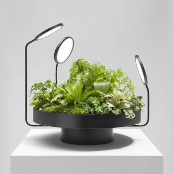 Šiaurės postmodernaus žaliųjų augalų stalo lempa Amerikos minimalistinio meno kambarį klubas modelis kambario augalas, dekoratyvinis stalo lempa